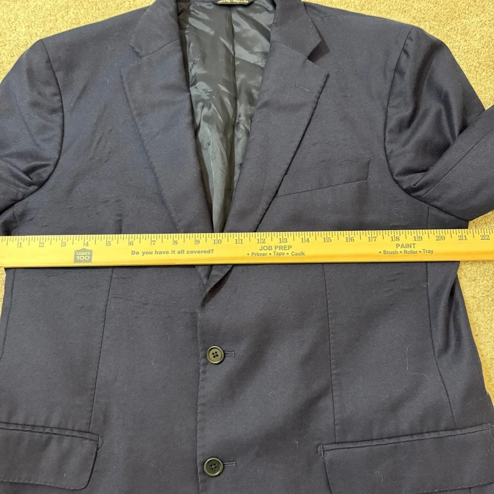 Saks Fifth Avenue Ermenegildo Zegna Heritage Navy Blazer Sport Coat Italy 44‎